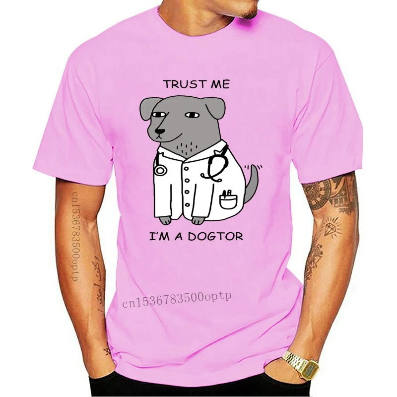 

Мужская летняя футболка с коротким рукавом New Trust Me I'm A Dogtor 2021