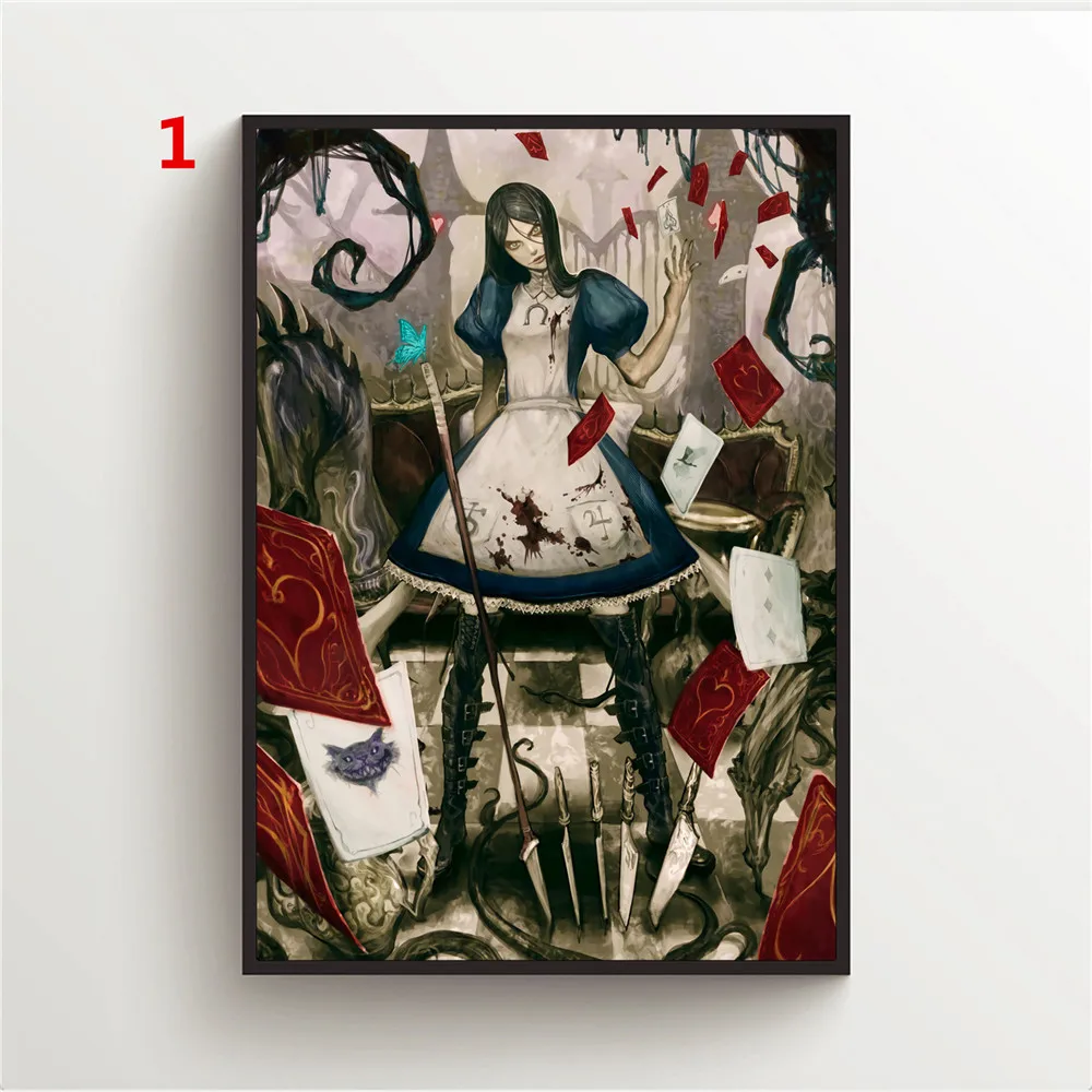 Алиса: Безумие Возвращается Аниме Постеры На Стену Холст Декор Искусства Картина Домашнего Декора.