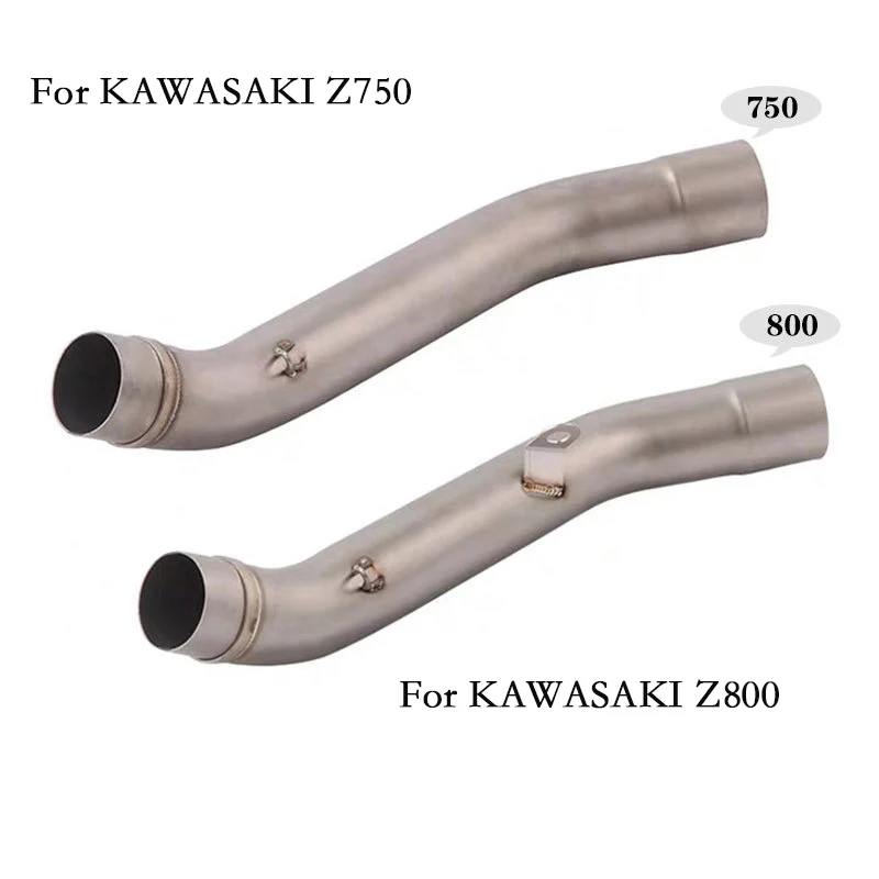 Silenciador do escape da motocicleta 51mm adaptador tubo médio conectar tubo de ligação para kawasaki z750 z 750 2004 - 2008 z800 z 800 2013 - 2016