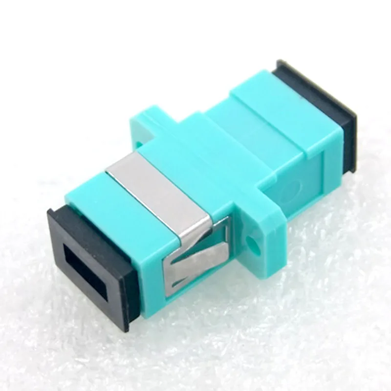 200pcs NEW Optical Fiber Connector SC/UPC Single Mode Simplex Million OM3 Coupler Adapter Flange WholesaleFree Shipping Brazil - купить по