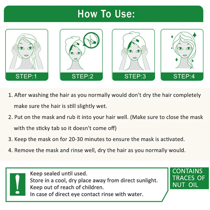 10 шт Автоматическая Машина Для греющего пара маска для волос с витамином Е