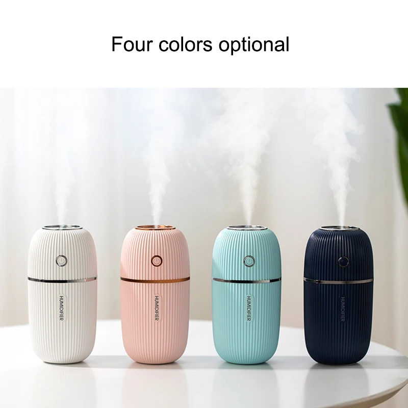 

Home Portable LED Mini USB Night Light Humidifier 300mL Humidifier for Bedroom Car DJA99