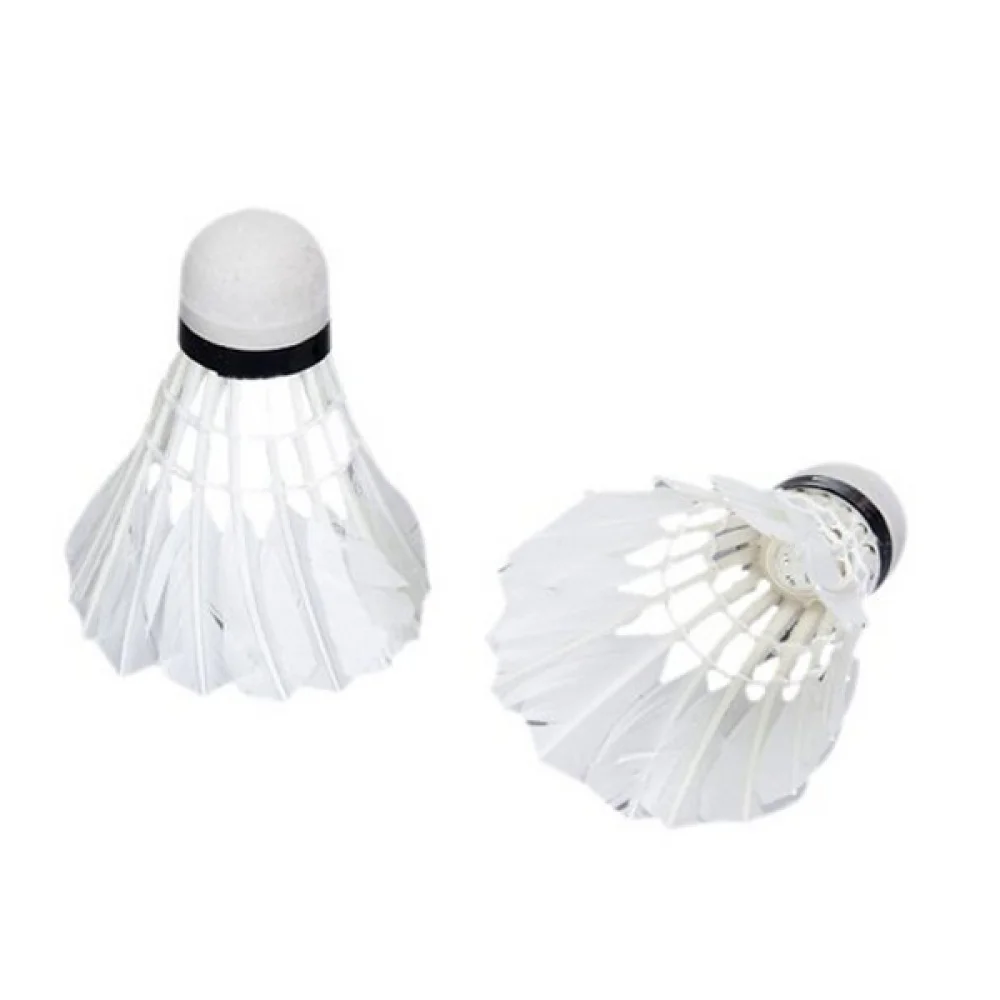 Novelty LED Glowing Badminton Shuttlecock - 2 pcs/set (Red Light)