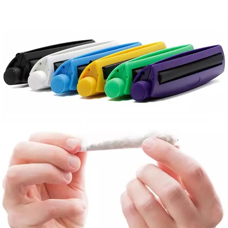 

1x Portable Cigarette Rolling Machine 110mm Joint Cone Roller Manual Maker Tool Plastic Manual Tobacco