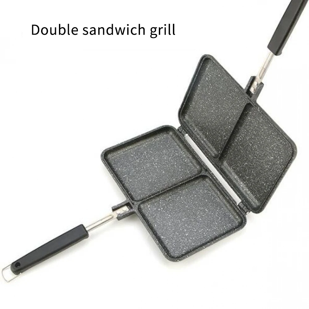 2 слота двухсторонний хлеб тостер для завтрака сэндвич Панини форма выпечки