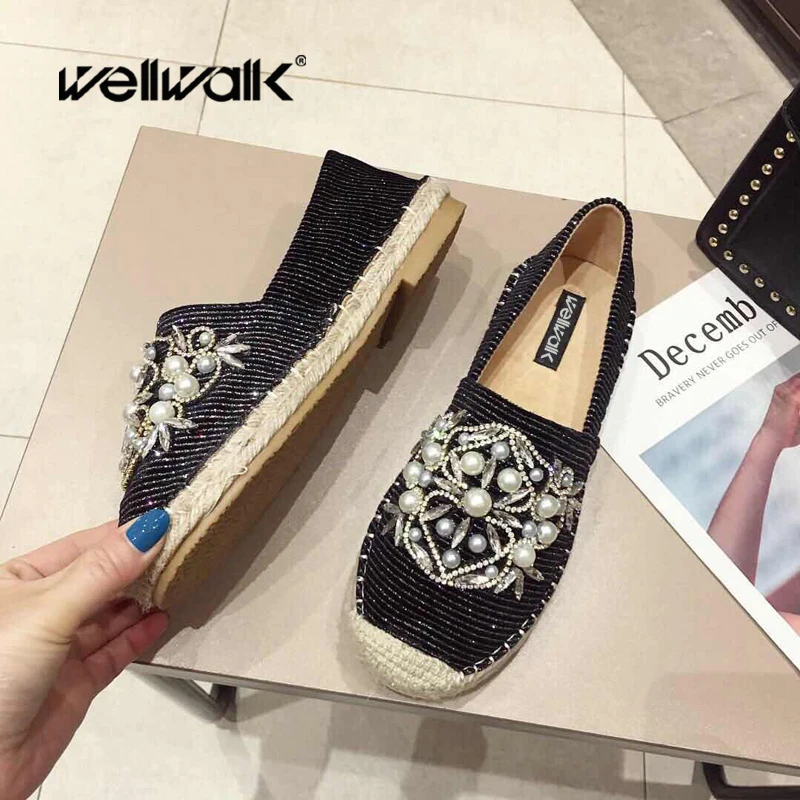 Wellwalk Derby обувь, женские эспадрильи женские мокасины без шнуровки полосатая обувь на плоской подошве женские лоферы на плоской подошве обувь для женщин