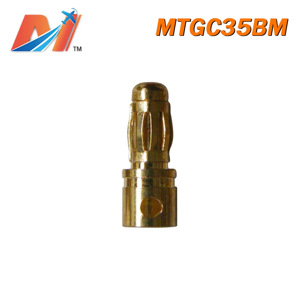 Maytech распродажа (1 шт.) 3 5 мм Золотой Разъем Наклонный Тип Мужской|Силовая