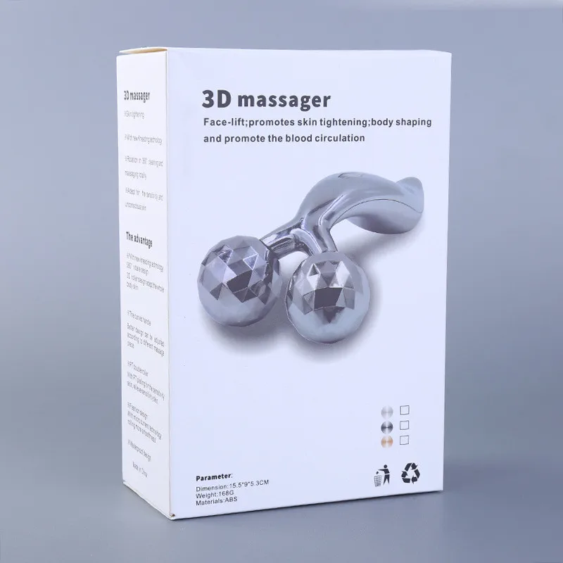 3D ролик для массажа лица, массажер для похудения лица, рук, ног, тела, массажный инструмент, подтяжка лица, морщины, уход за кожей