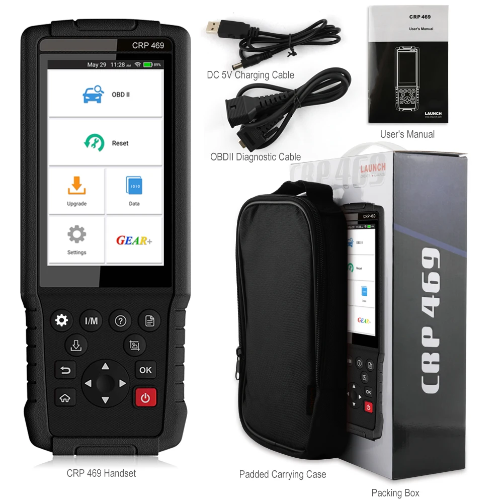 Launch X431 CRP469 OBD2 сканер Wifi Автомобильный Код читатель IMMO масло ABS EPB DPF TPMS сброс