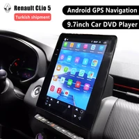 9 7 inch ips vertical screen android 4 core cpu radio video nav gps navigation for renault clio 5 2019 2020 car dvd player