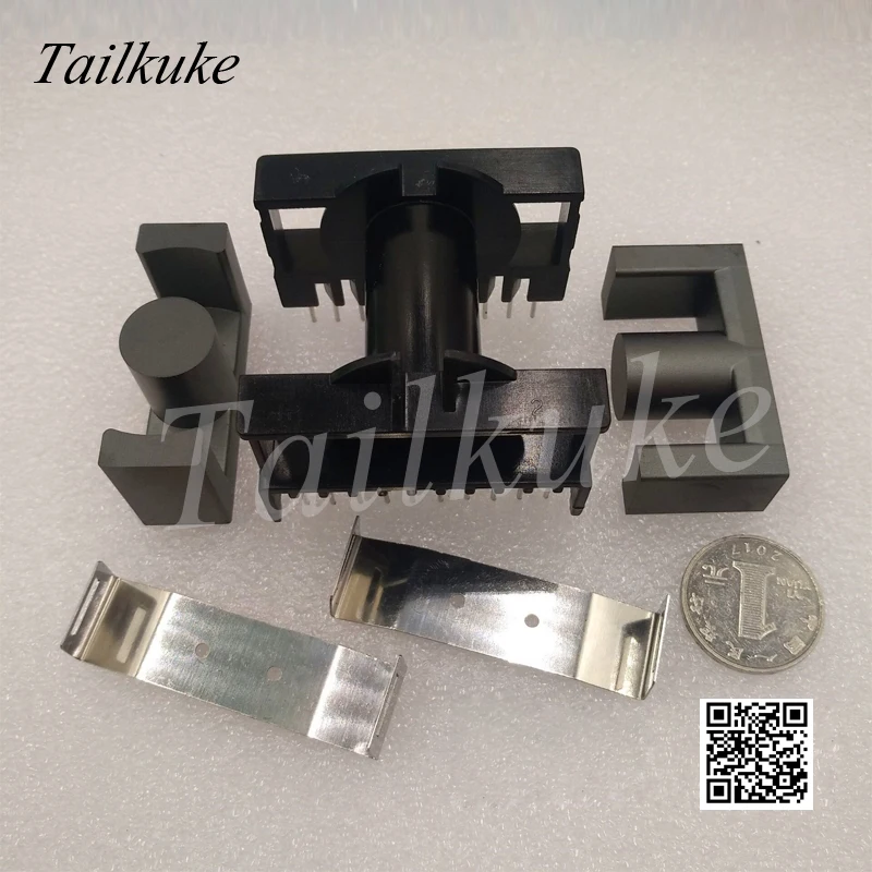 Núcleo de Ferrite Esqueleto de Madeira Transformador de Alta 10 + 10 Manganês Zinco Transformador Horizontal Elétrica Freqüência Core Pc95 Mater Etd49