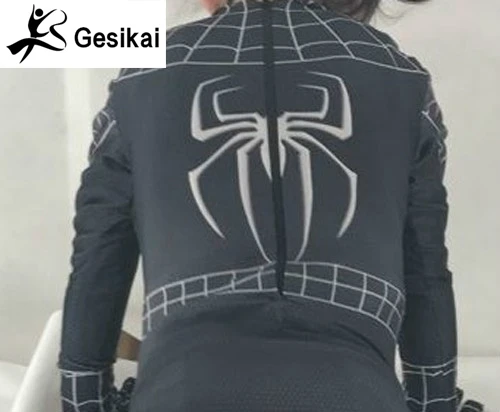 Детский Костюм Для Косплея Человек-Паук Лайкра Спандекс Герой Zentai Высокое