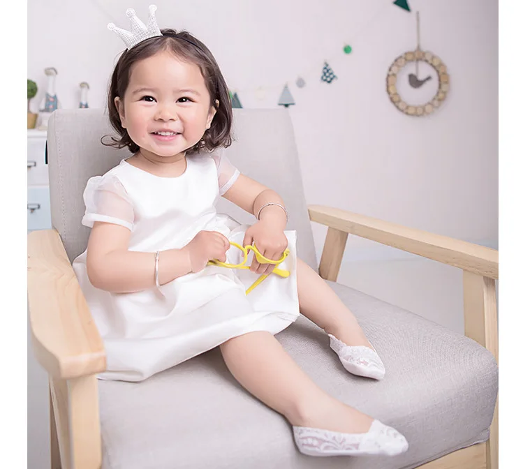 От 1 до 6 лет носки башмачки для малышей короткие с вырезами и кружевами