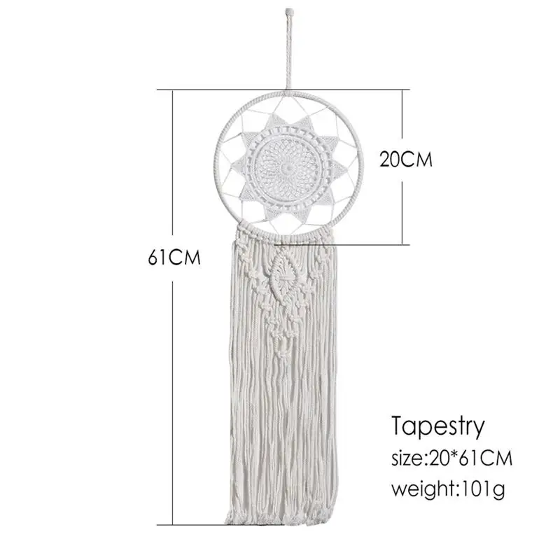 

1pc Handmade Woven Dreamcatcher Tapestry Home Wall Decor Weaving Wall Ornament