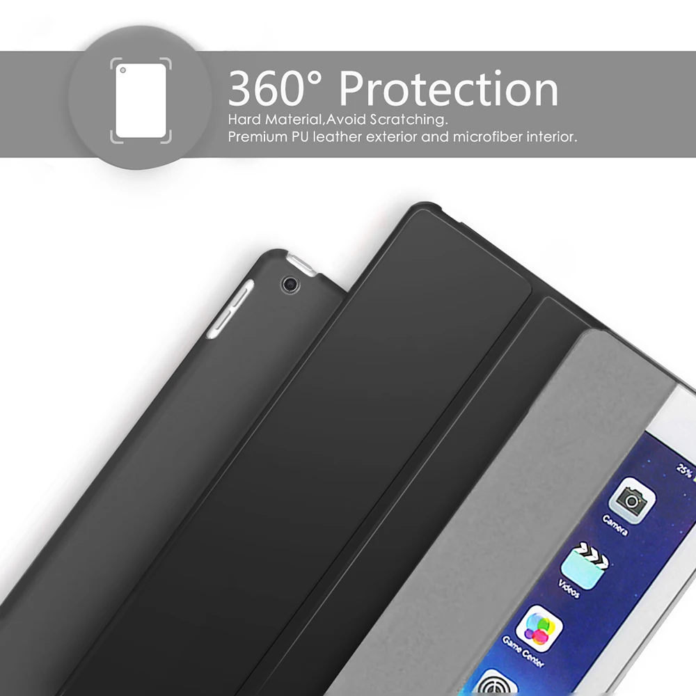 Ультратонкий смарт-чехол для iPad 2/3/4 9," A1395 A1396 A1397 A1416 A1430 A1403 A1458 A1459 A1460 на магните с подставкой Чехол
