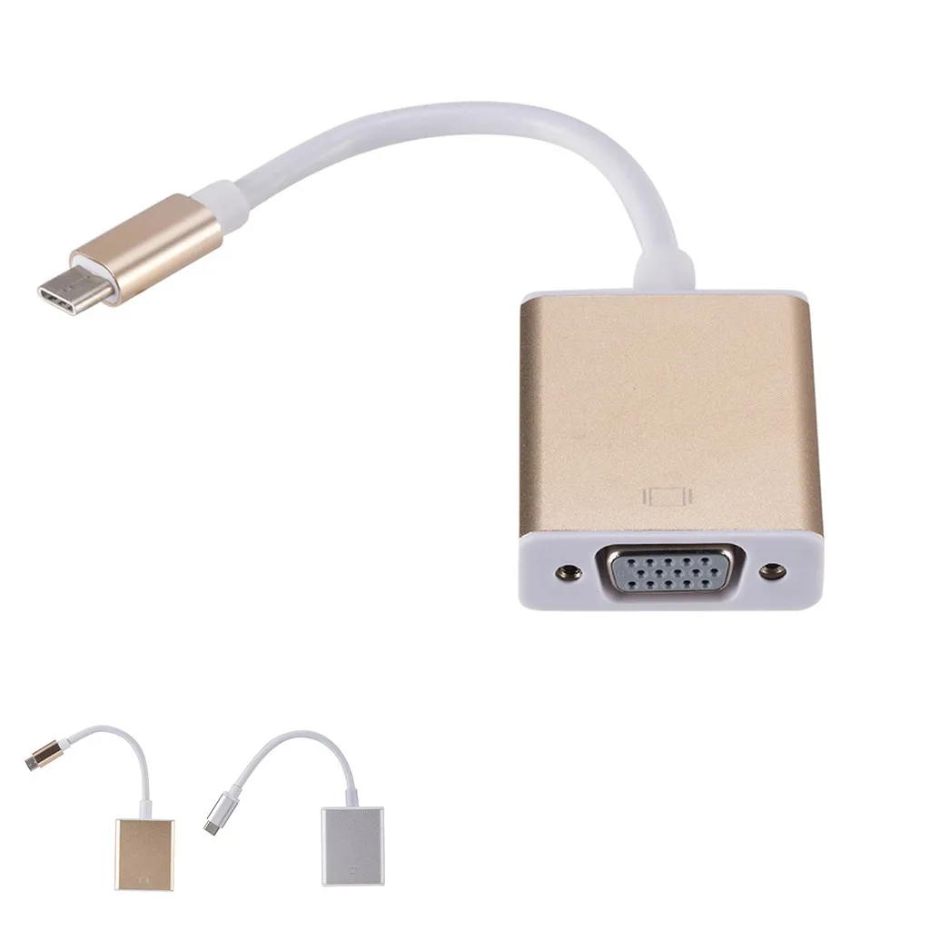 Usb Type C 3 1 Штекерный разъем Vga и гнездовой цифровой Av многопортовый адаптер для