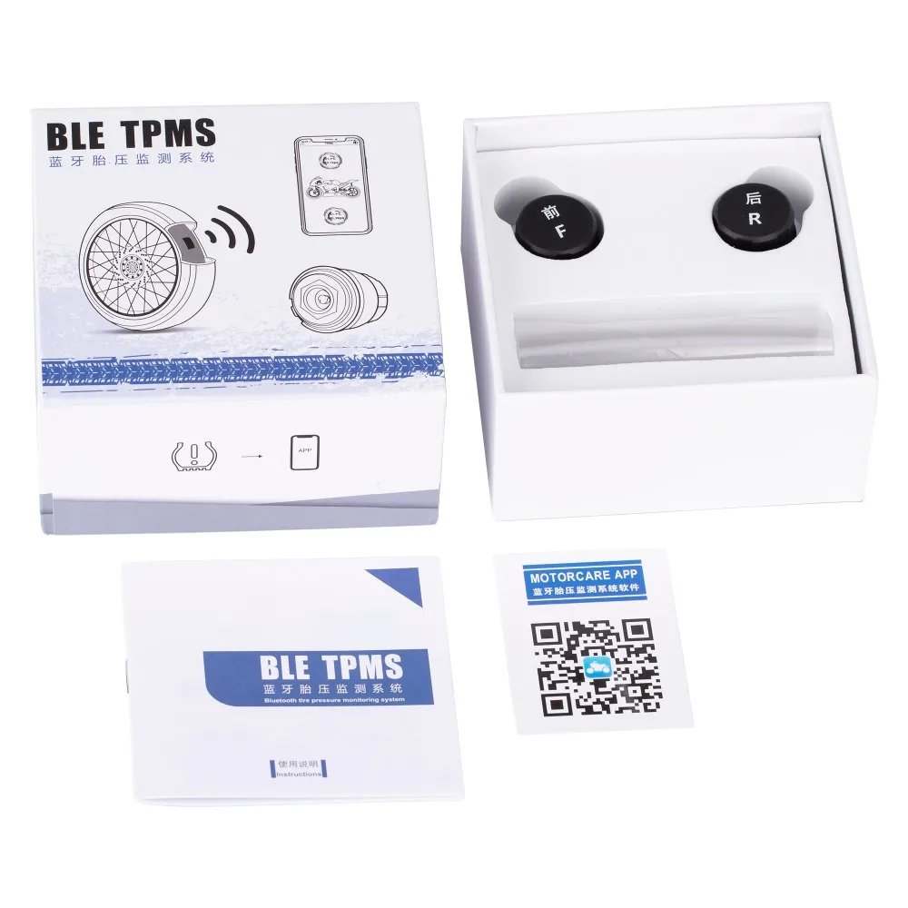 MOTO CAR TPMS Top Quality Motorcycle Bluetooth 4.0 or Monitoring 2 External Sensors For IOS / Android Convenience motocare | Автомобили и