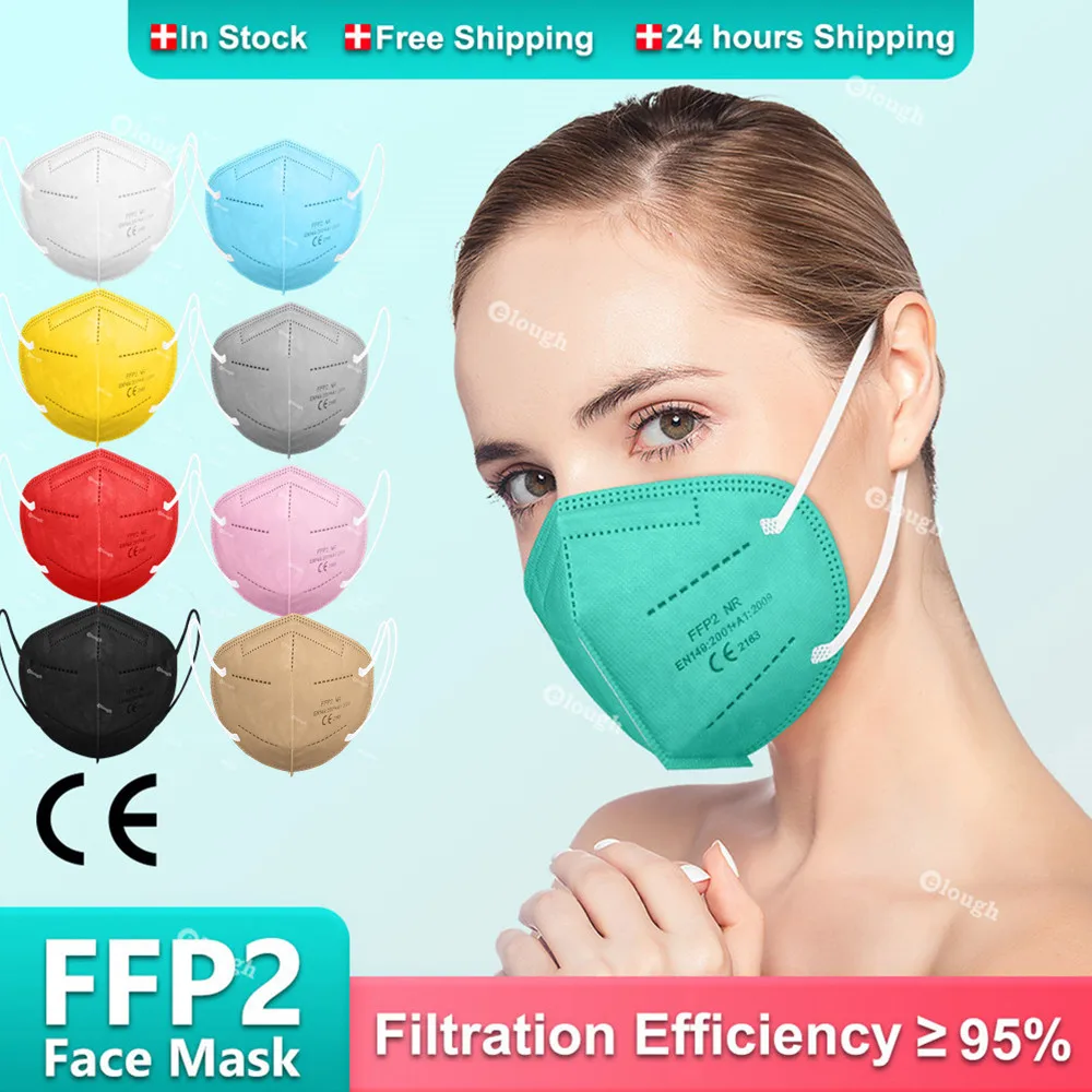Маска для взрослых Mascarilla FPP2 Homologada Colores Surtidos 5 слоев FFP2 CE FFP2Mask сертифицированная