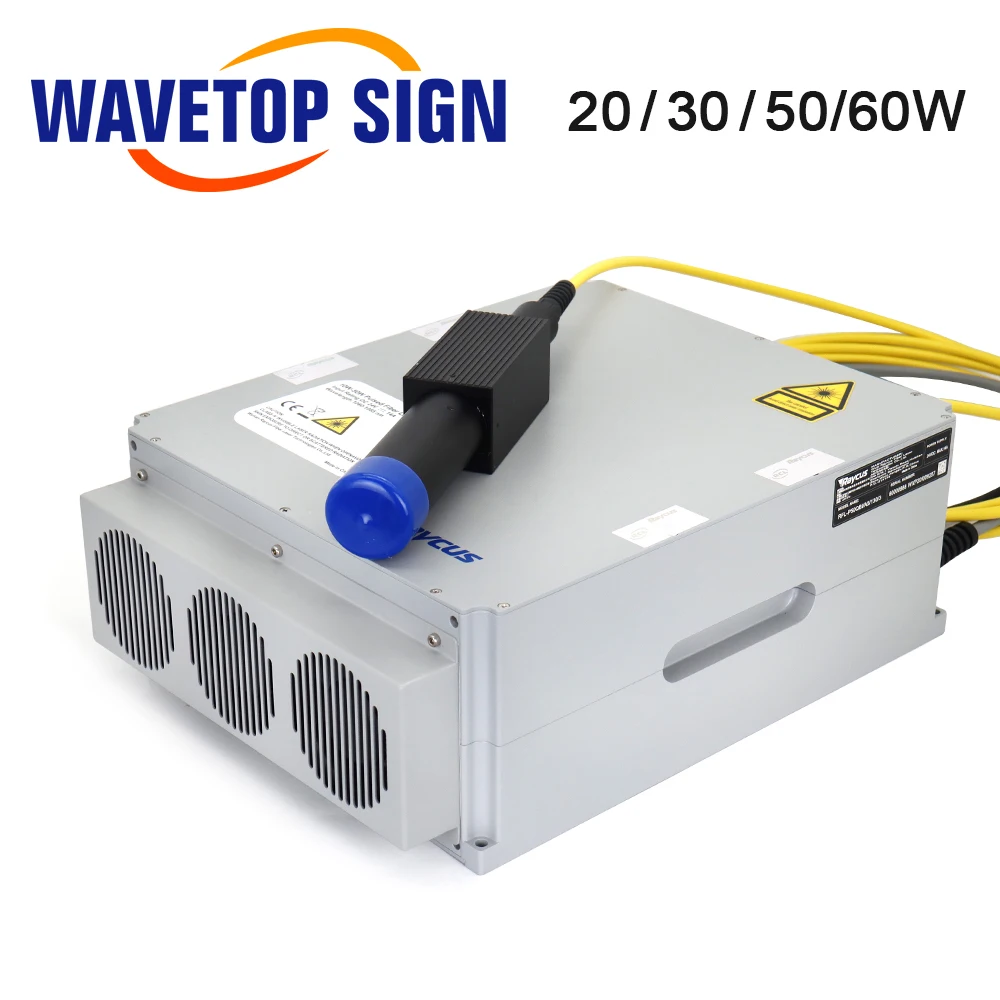 WaveTopSign 20-60 Вт портативная волоконная лазерная маркировочная машина Raycus