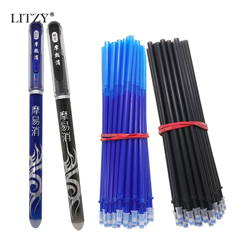 13 шт./лот стираемая ручка Сменный Набор моющаяся 0 5 мм синий стержень со