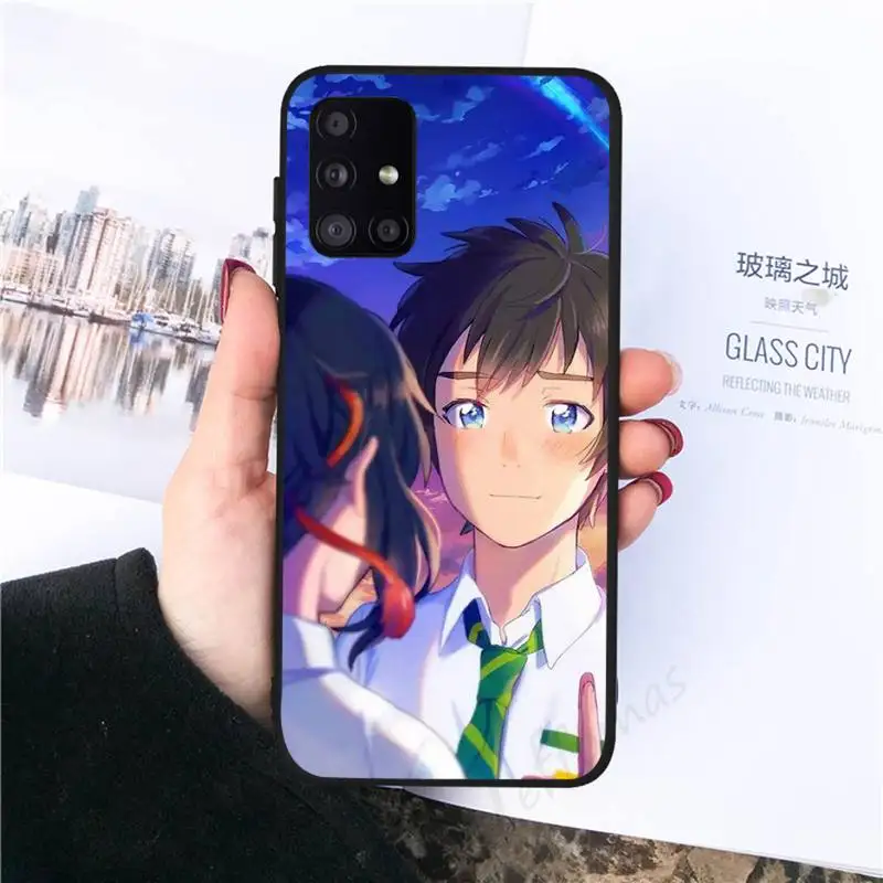 

Your Name Phone Case black For Samsung galaxy S 21 20 10 8 A 51 71 50 21s 70 40 20 20e note 10 plus Ultra 5g fe