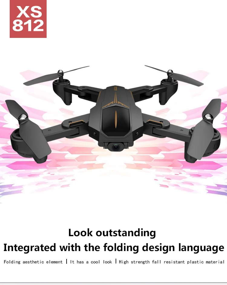 XS812 Дрон с GPS с 4K HD камерой 5G Wi-Fi FPV высота удержания один ключ возврат RC Квадрокоптер вертолет для детей
