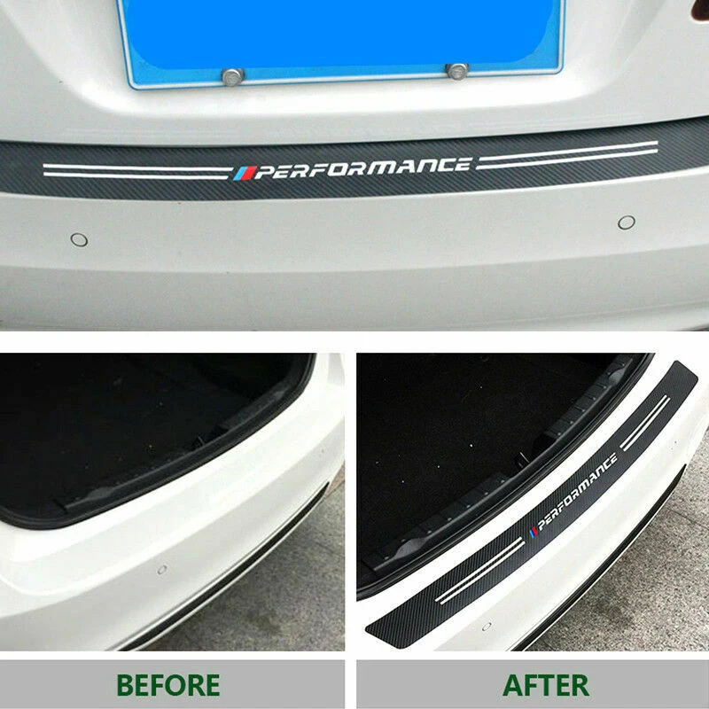

Carbon fiber power performance M car rear bumper sticker for bmw E34 E36 E60 E90 E46 E39 E70 F10 F20 F30 X5 X6