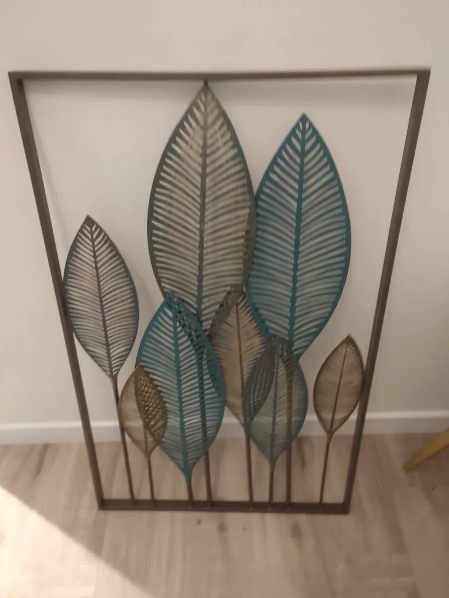 

NORDIC WROUGHT IRON LEAVES SOFT WALL DECORATION WALL HANGING WALL DECORATION METAL MODERN MINIMALIST LIVING ROOM CREATIVE