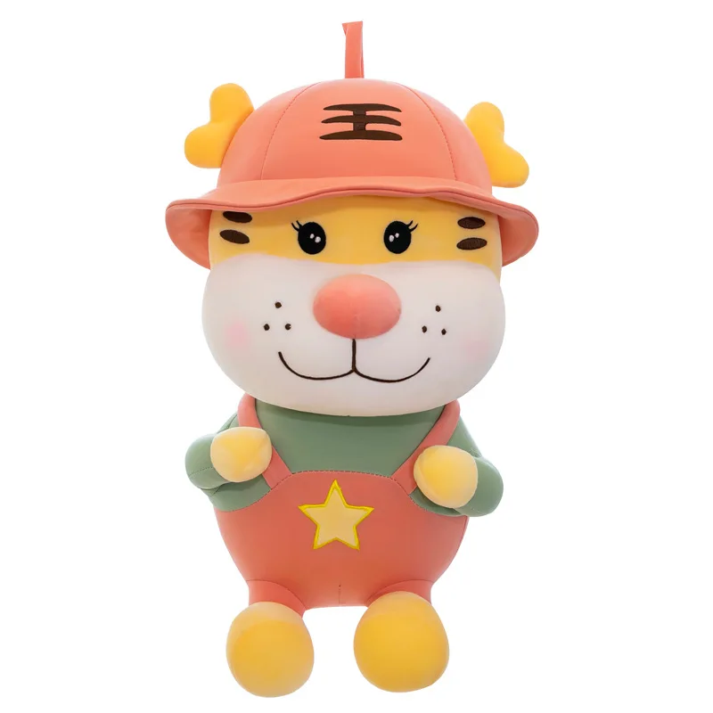 

Creative Tiger Doll Year of the Tiger Mascot Cartoon Doll Children's Pillow Crane Machine Plush Toy Birthday Gift