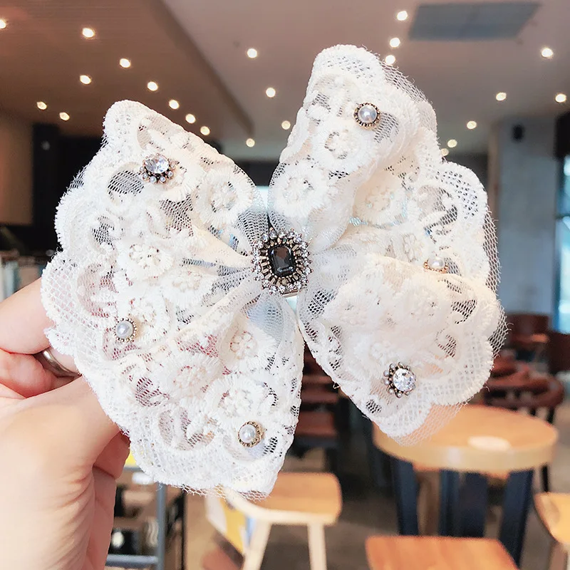 Новинка тканевые бутоны с шелковым бантом Пружинные зажимы Заколки для женщин