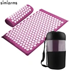 Набор из 3 предметов, коврик для йоги, коврик для фитнеса, коврик для акупрессуры, массажный коврик для снятия стресса, снятия боли в спине и теле, подушка с шипами, предметы для йоги