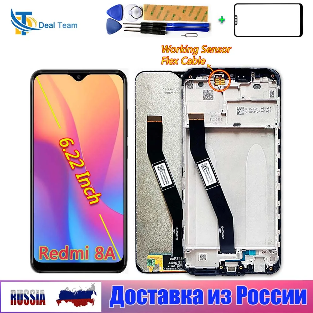 ЖК дисплей для Xiaomi Redmi 8A 6 22 дюйма сенсорный экран 1520*720 дигитайзер в сборе рамка 8