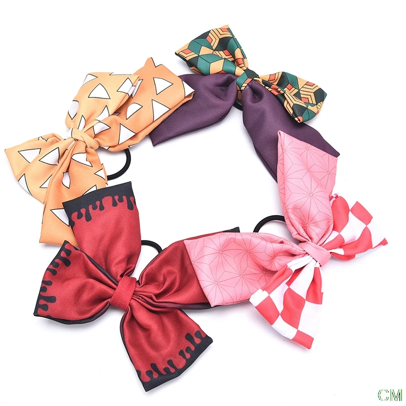 

Anime Demon Slayer Cosplay Headwear Hair Band Bow Rope Prop Hairband