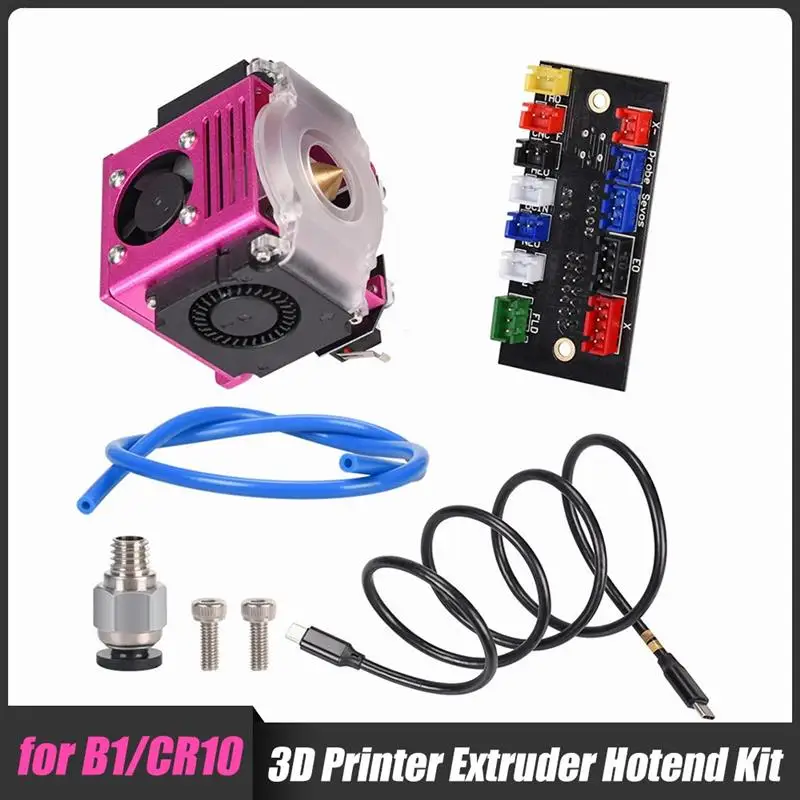

All Metal Extruder Head Suit With PTFE Tube Hotend Kit Printer Head For B1 CR10 3D Printer Parts Purple