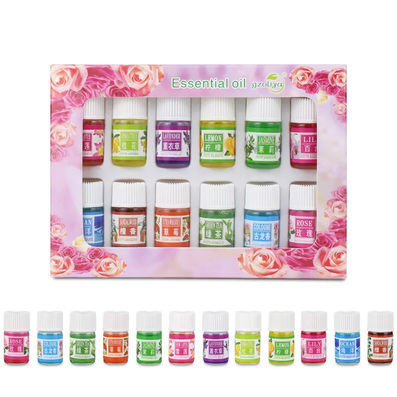 3 мл * 12 шт. масло пакет Водорастворимые эфирные масла для ароматерапии лавандовое
