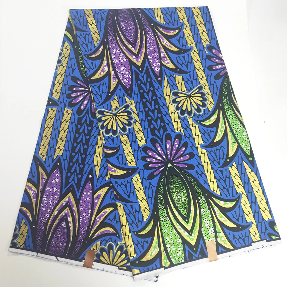 

Горячая Распродажа бронзовая анкарская ткань африканский восковой принт Золотой печати хлопчатобумажная ткань Гана нигерийский батик вос...