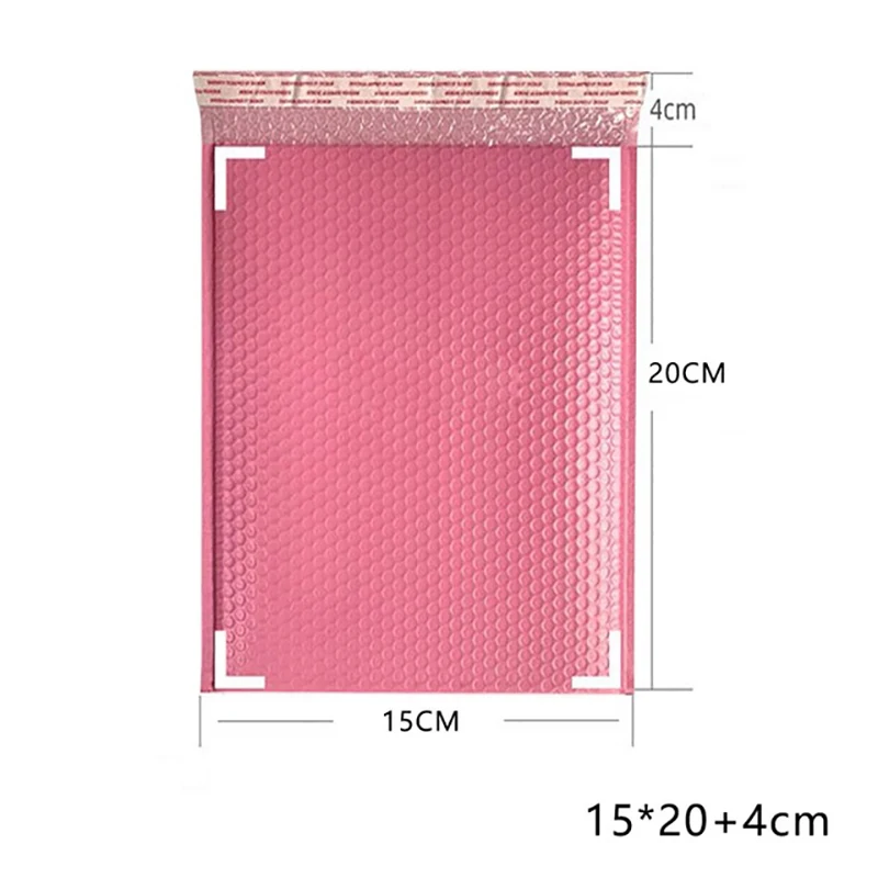

50PCS Light Pink Poly Bubble Mailer Padded Envelope Self Seal Mailing Bag Bubble Envelope Envelope