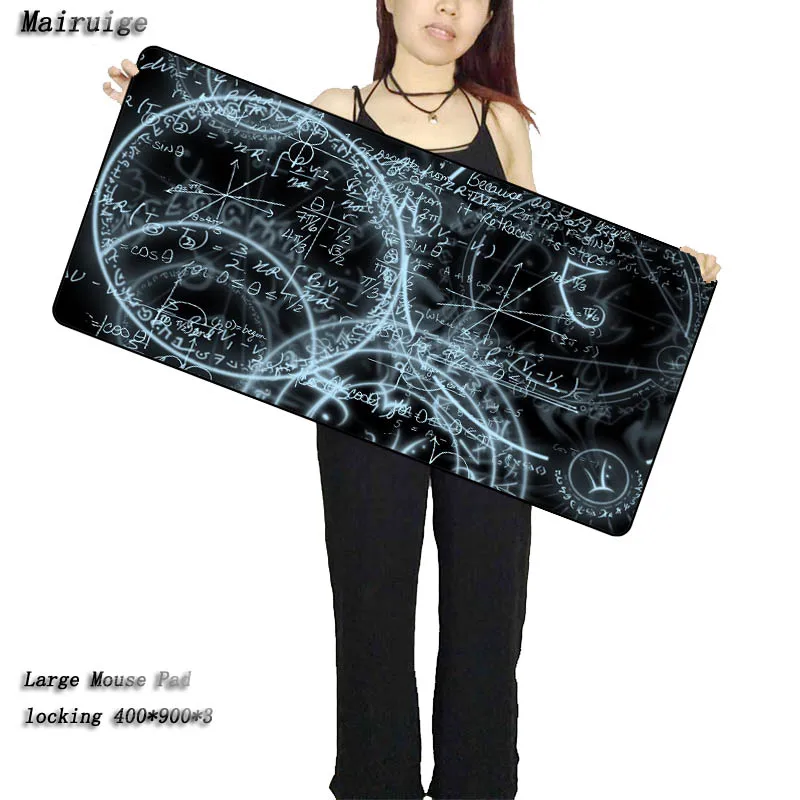 Математический магический игровой коврик для мыши с запирающимся краем большой