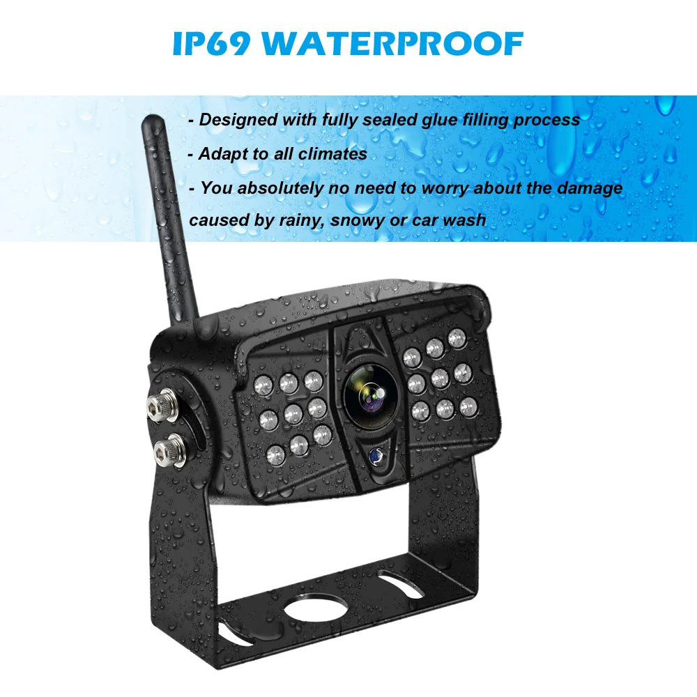 

Digital Wireless Backup Camera Car Monitor Highway Observation System for RVs,Motorhomes,Travel Trailers Hitch Rear View Camera