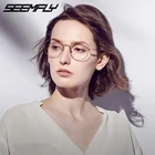 Очки для чтения Seemfly в металлической овальной оправе для мужчин и женщин, оптические аксессуары для дальнозоркости с прозрачными линзами с диоптриями от 0 до + 4,0