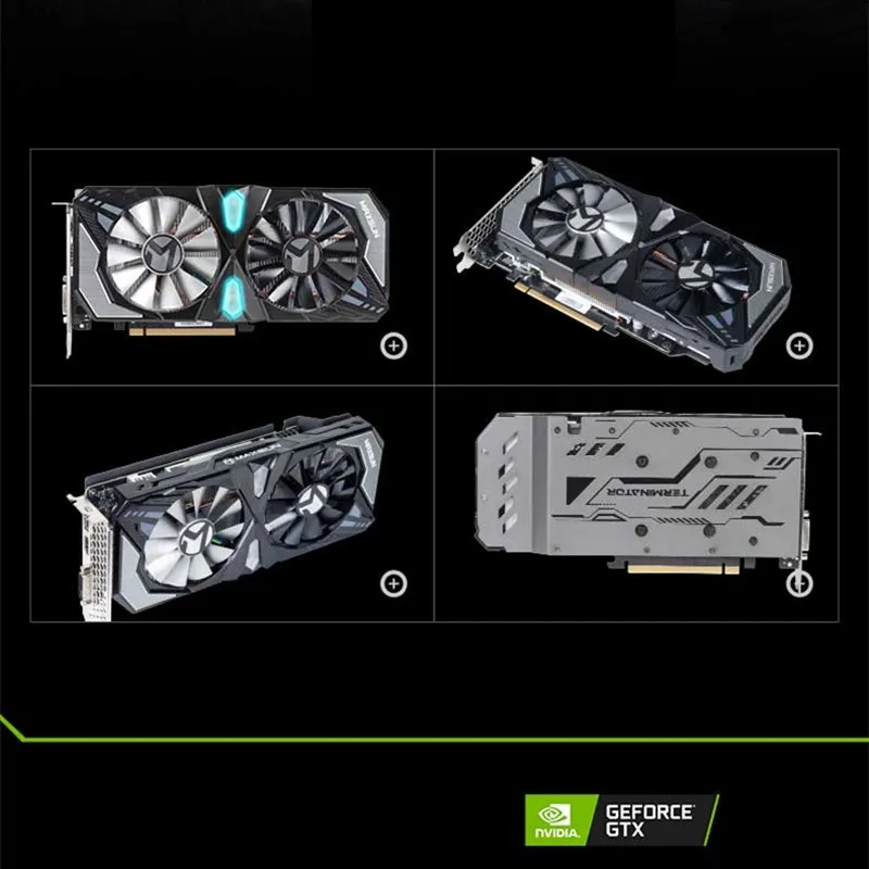 Maxsun GTX 1660 Super Terminator 6G графическая карта Nvidia GDDR6 GPU видеоигра 12 нм RGB Освещение