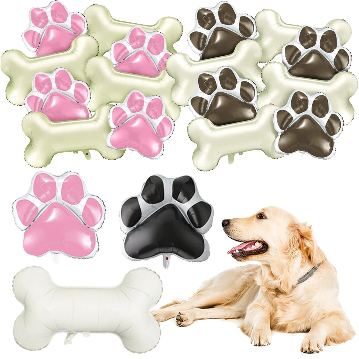 

1/2pcs Aluminum Foil Balloons Bone Shaped Party Favor Party Supplies Bachelor Pet Birthday Party Baby Shower Decorations