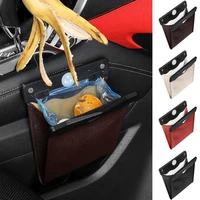 auto door seat back visor trash bin paper dustbin led car trash can organizer garbage holder auto storage bag car accessories