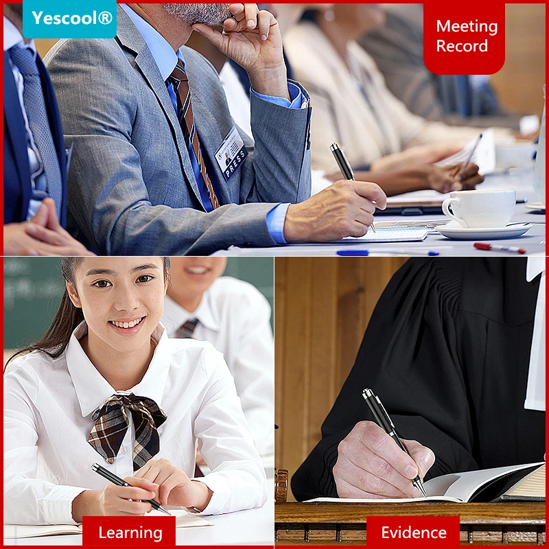 

Yescool A9 8GB Dictaphone Professional Digital Voice Recorder writing pen tascam Denoise long distance covert Meeting registrar