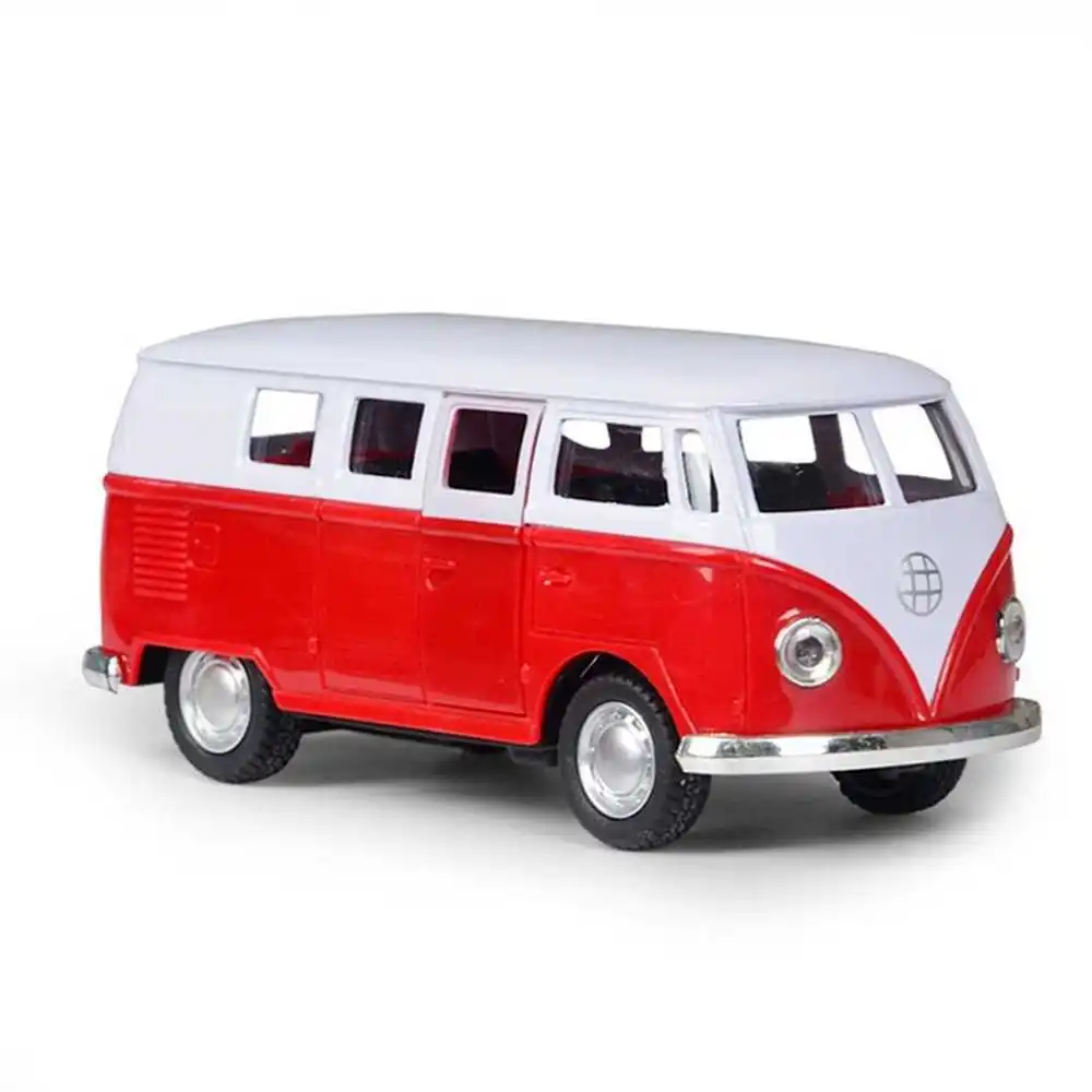 

1:36 alloy model pull back exquisite high simulation car diecastas toy vehicles car style t1 transporter classic bus