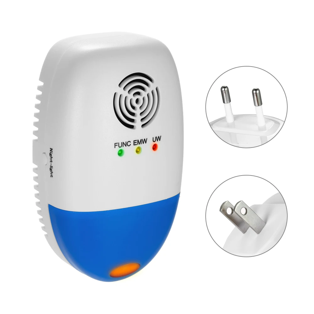 Горячая Новинка 1/2 шт. Электромагнитная ультразвуковая плагин Мышь отпугиватель