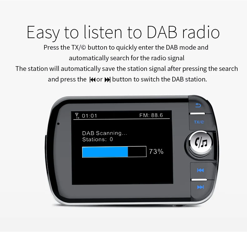 Jilang автомобильное радио DAB+ радио тюнер цифровой вещательный приемник с fm-передатчиком конвертер Plug and Play адаптер USB зарядное устройство