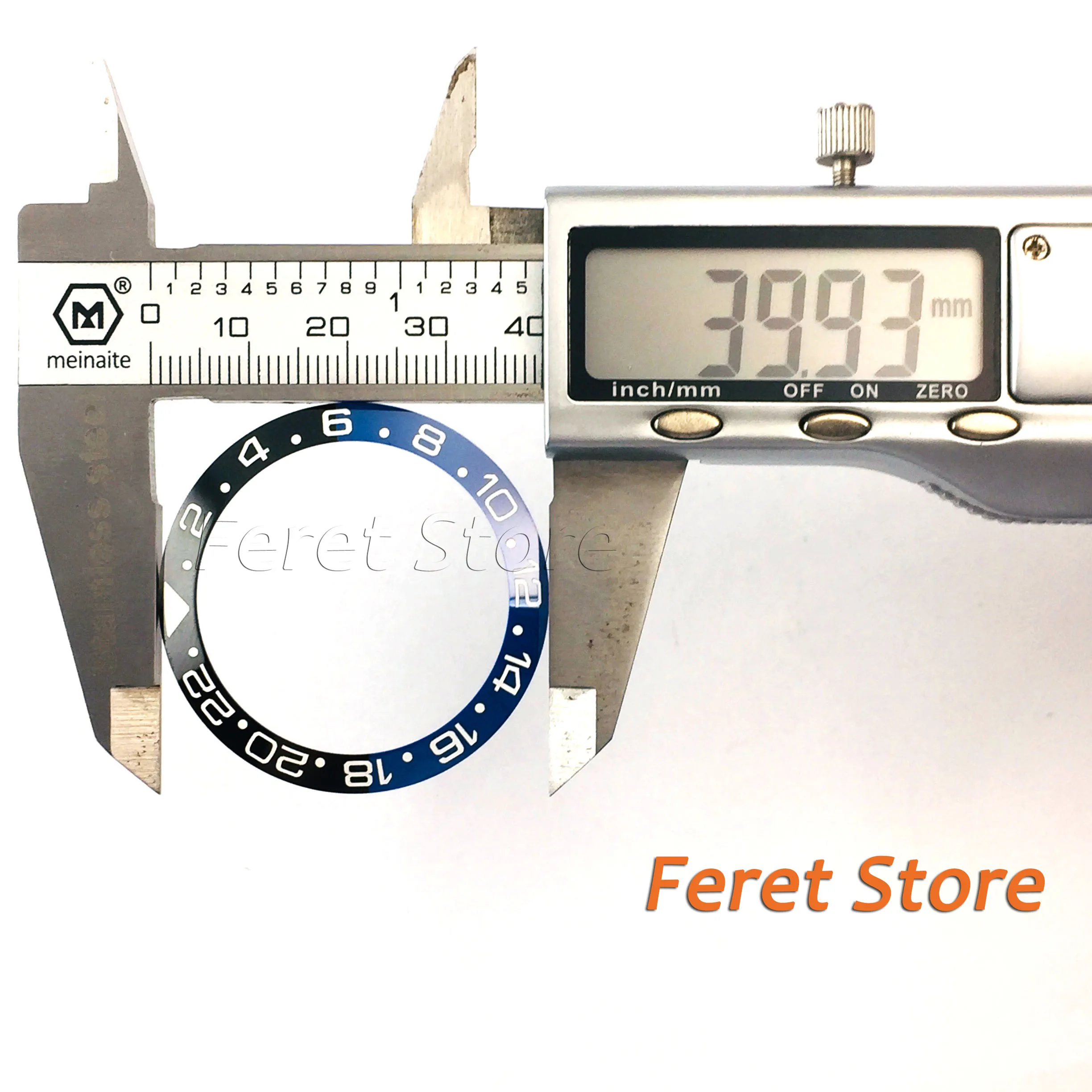 40mm Black Blue bezel insert fit for 43mm GMT submariner men's automatic watch p66 | Наручные часы