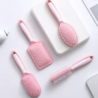 pink anti static airbag massage cushion comb anti hair loss hair care curly straight hair brush hairdressing makeup tools