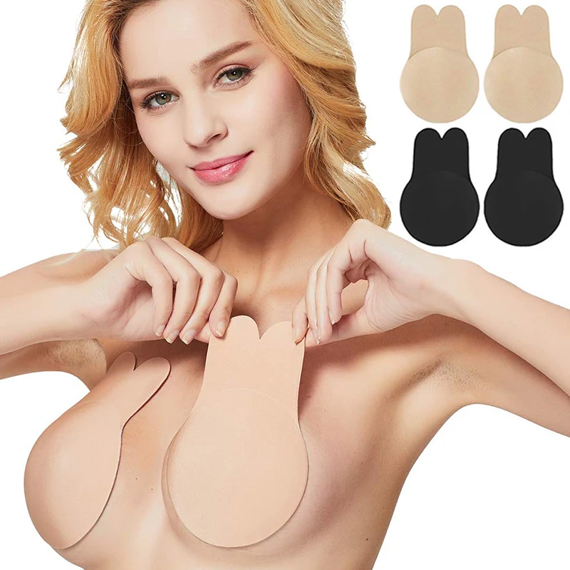 

Self-Adhesive Strapless Push Up Bras For Reusable Nipple Cover Invisible Women Sexy Bra Wedding Underwear Silicone Sticky Bra